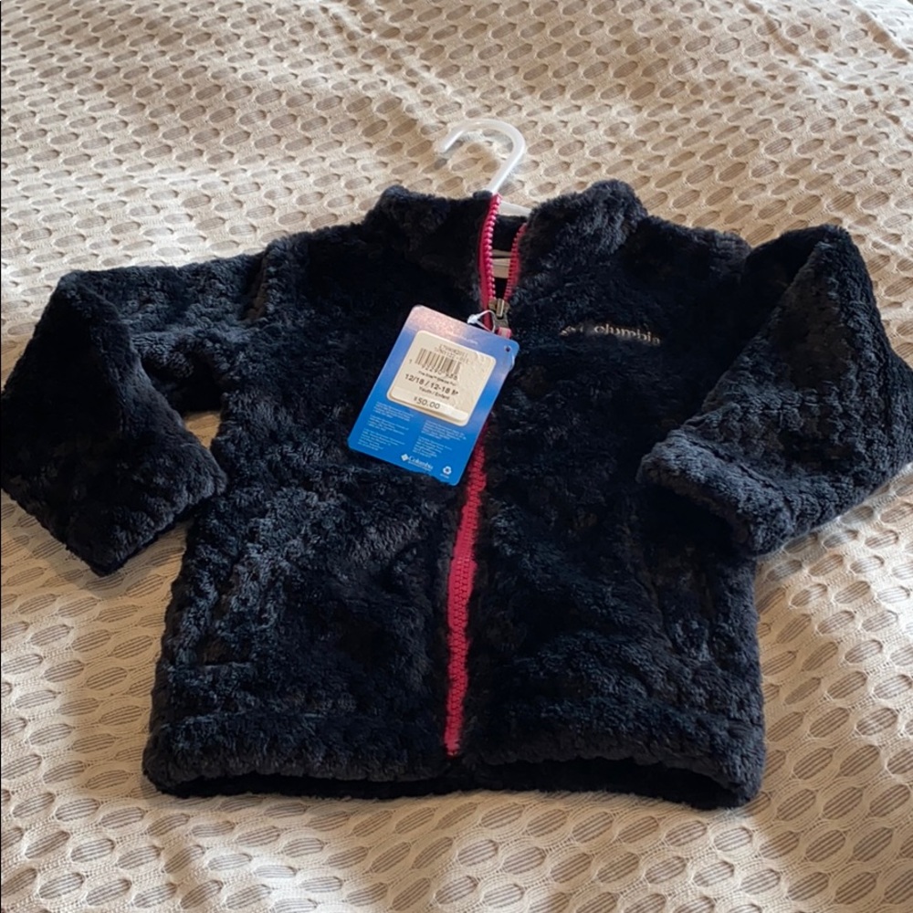 Columbia jacket girls 12-18 month black